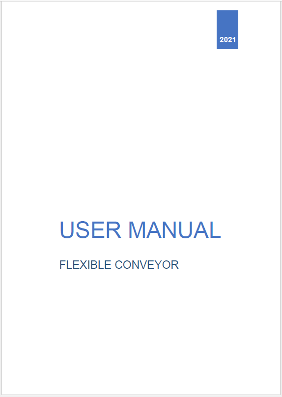 Flexible Conveyor System Manual - Installation and Operation Guide
